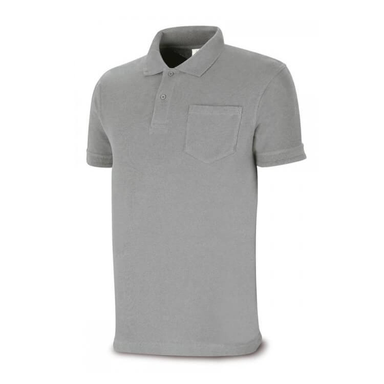 Polo manga corta 100% algodón gris 1288-POLG - Referencia 1288PAMCG